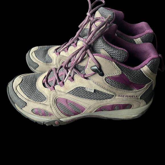 Merrell Shoes Womens Size 10 Gray Purple Waterproof Hiking M Select GRIP J24326 - Picture 3 of 9